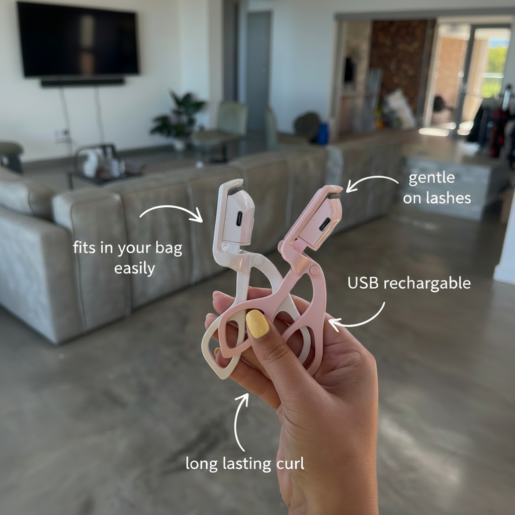 Eyelash Curler - Real Photo with Arrows Only
