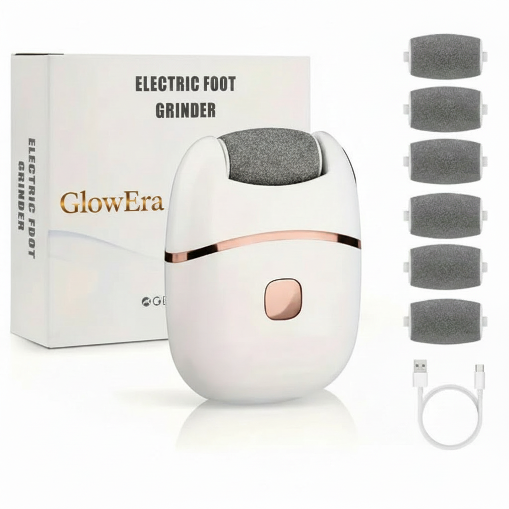 GlowEra Electric Foot Grinder - White Background