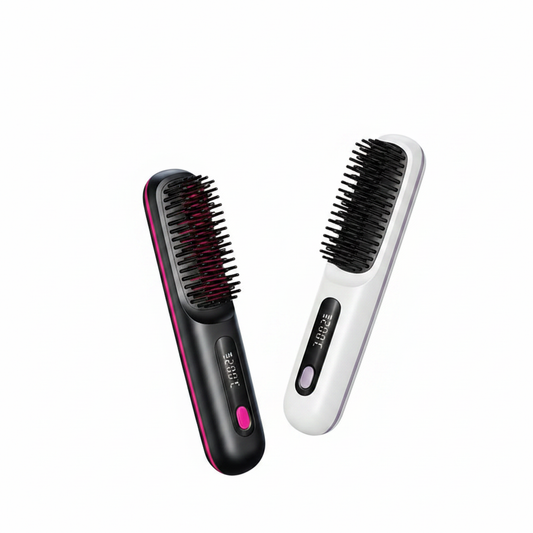 Hair Straightening Brushes - White Background