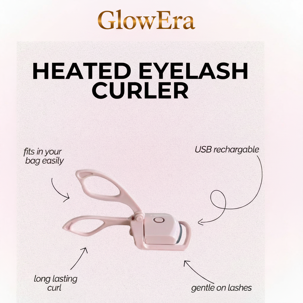 Heated Eyelash Curler - GlowEra Logo