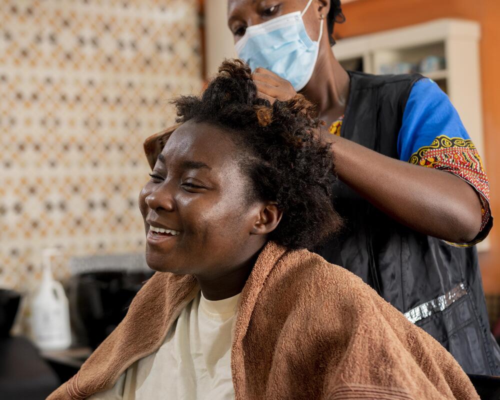 Salon de beauté africain